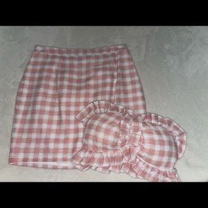 Skirt set pink